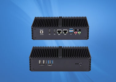 No Fan Industrial Mini PC With 2 Ethernet LAN Firewall Intel Core I3 4005U