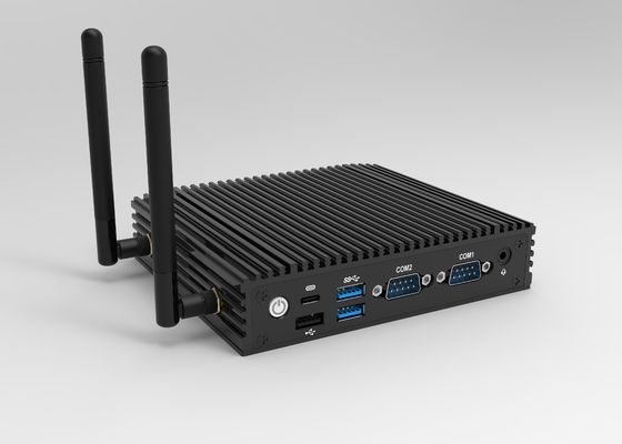 Dual COM Dual Lan Embedded Industrial PC N100 Fanless Mini Desktop Computer, WiFi 6